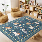 DUKINO 4x6 Area Rug, Non Slip Washable Rug - Image 2