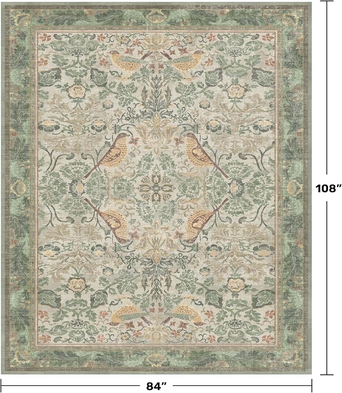 Hazo Haus Washable Living Room Rug 7x9 - Image 2
