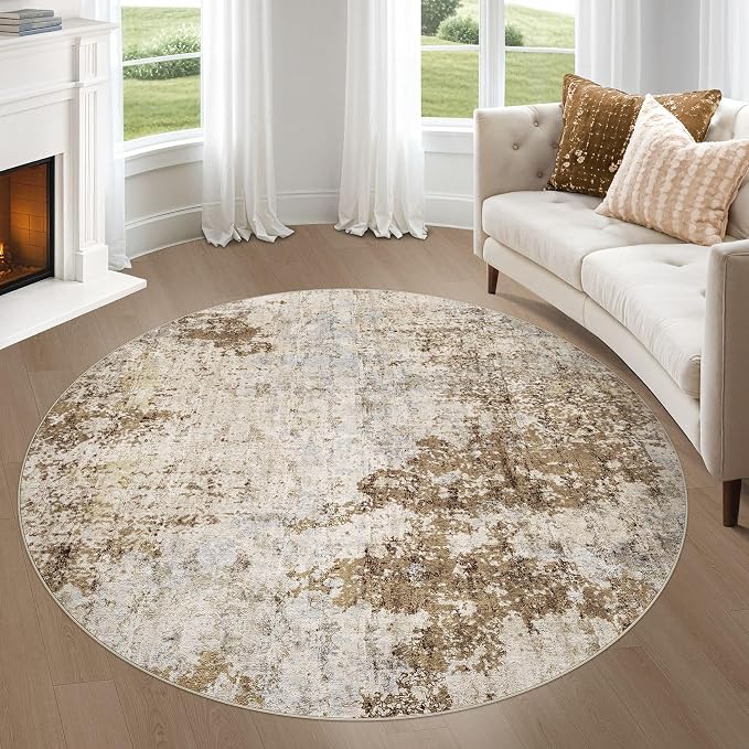 6ft Round Area Rug Living Room Rugs - Image 9