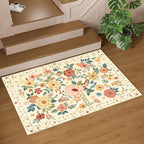 DUKINO 2x3 Rugs for Entryway, Floral Indoor Washable Door Mat, Non Slip Boho - Image 9