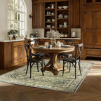 BILEEHOME Olive and Tan Rug for Bedroom Neutral Boho Farmhouse Floral - Image 8