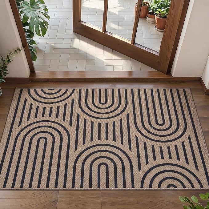 Tangsoo Modern Easy Jute 2x3 Outdoor Washable Rug by Tangsoo
