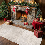 Washable 2x6 Thin Runner Rug: Abstract Soft Entryway Doormat Water-Resistan by HYHAOYUNLAI
