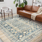 CHAMPLANT Washable Area Rug 10'x14' Boho Design Non-Shedding Easy Care Ideal by CHAMPLANT