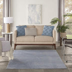 Nourison Home Nourison Essentials Blue Grey 6' x 9' Area Rug - Image 4