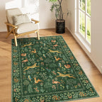 DUKINO 3x5 Rug, Washable Animal Area Rug by DUKINO