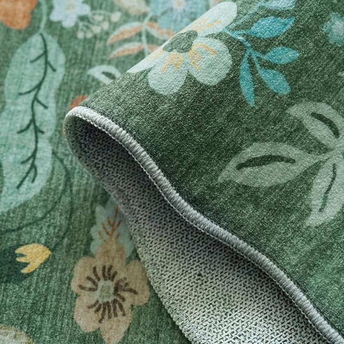 Washable 2x6 Runner Rug for Entryway: Hallway Kitchen Easy-Clean Carpet - Image 3