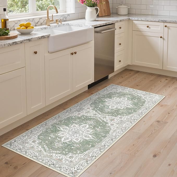 GENIMO Kitchen Rug Sets of 2, Non-Slip Washable Low-Pile Kitchen Mats - Image 2
