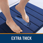 OLANLY Memory Foam Bath Mat 35x24, Super Soft Absorbent Bathroom Rugs, Quick Dry - Image 6