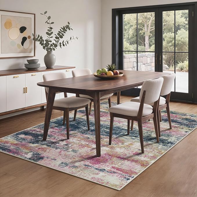 BEIMO Area Rugs 5x7 for Living Room Bedroom, Modern Abstract Machine Washable - Image 3