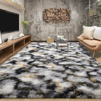 Tepook Soft Fluffy Rugs for Bedroom, 4x6 Area Rug for Living Room, Modern - Image 3
