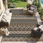 MontVoo Outdoor Rug Carpet Waterproof-Patio Rug Mat 6x9 Reversible RV Outdoor by MontVoo