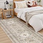 Vintage Hallway Runner Rug 3x8: Large Soft Washable Entryway - Image 3