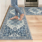 GENIMO Kitchen Rugs Non Slip Washable, Cushioned Standing Mat, Kitchen Runner by GENIMO