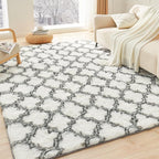 Litanika 4x6 Geometric Shag Area Rug by Litanika