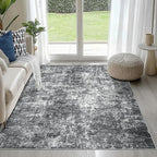 4x6 Area Rugs for Living Room Rug Washable: Abstract Rug for Dining Room by Aelenmu