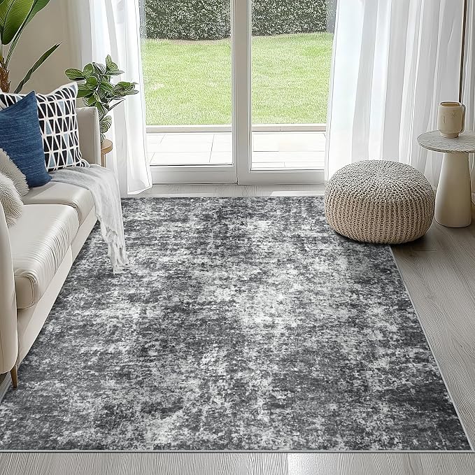 4x6 Area Rugs for Living Room Rug Washable: Abstract Rug for Dining Room by Aelenmu
