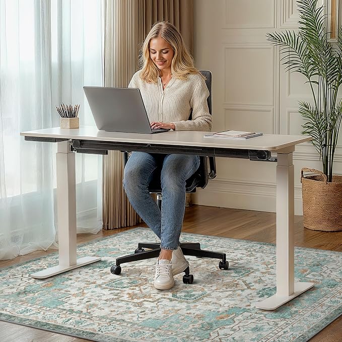 48"x72" Office Chair Mat for Hardwood Tile Floor, Under Desk Carpet Protector - Image 2