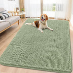 Smiry Dog Door Mat for Muddy Paws 71x46, Absorbent Dirt Trapper, Non-Slip by Smiry