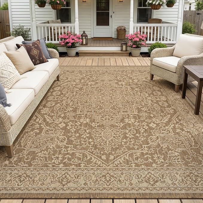 MontVoo-Outdoor Rug-Patio Rug 8x10 Polypropylene Indoor Outdoor Rugs Carpet by MontVoo
