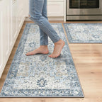 GENIMO Kitchen Rugs Non Slip Washable, Cushioned Standing Mat, Kitchen Runner by GENIMO
