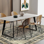 CHAMPLANT Area Rug 5'x7' Washable Rug Vintage Traditional Floor Cover Thin - Image 2