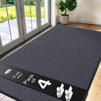 4 Pack Grey Commercial Door Mat 3'x6' Heavy Duty Industrial Floor Mat by Unknown