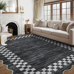 GarveeHome Area Rug 6x9 Large Living Room Modern Border Throw Rug - Image 8
