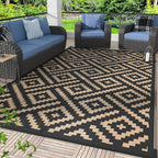 GENIMO Outdoor Rug 4x6 Waterproof, Reversible Mats, Outdoor Area Rug, Plastic by GENIMO