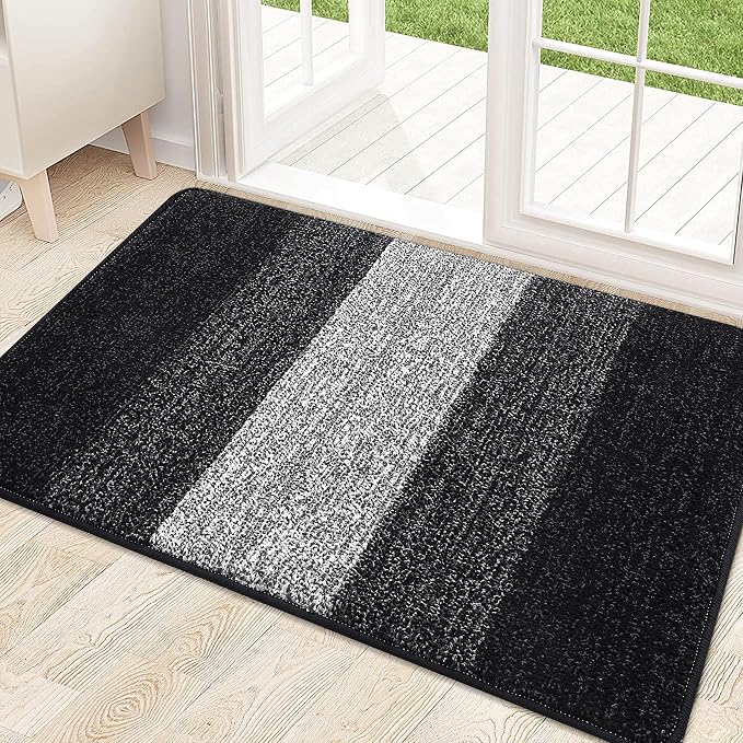 Kitinjoy Indoor Outdoor Door Mat, 32x20 Non-Slip Absorbent Dirt Trapper by Kitinjoy
