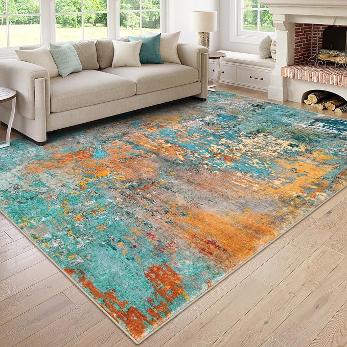 Lahome Modern Abstract Area Rug 6x9 Rugs - Image 7
