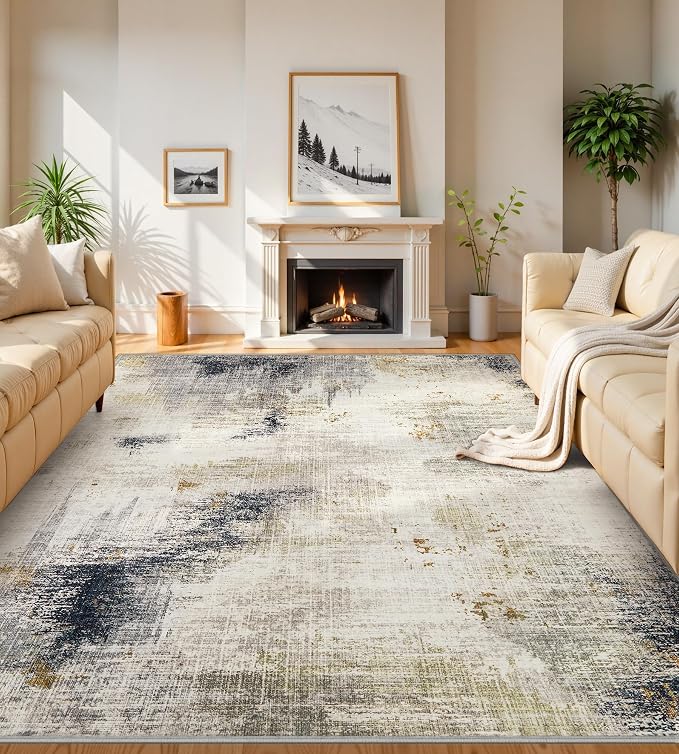 Area Rugs 9x12 Living Room by KiginaraArt