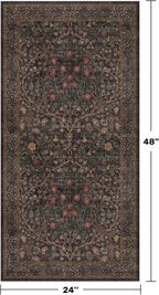Dark Brown 2x4 Entryway Rug, Small Runners - Image 2