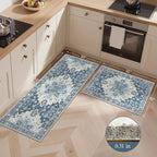 GENIMO Kitchen Rugs Non Slip Washable, Cushioned Standing Mat, Kitchen Runner - Image 2