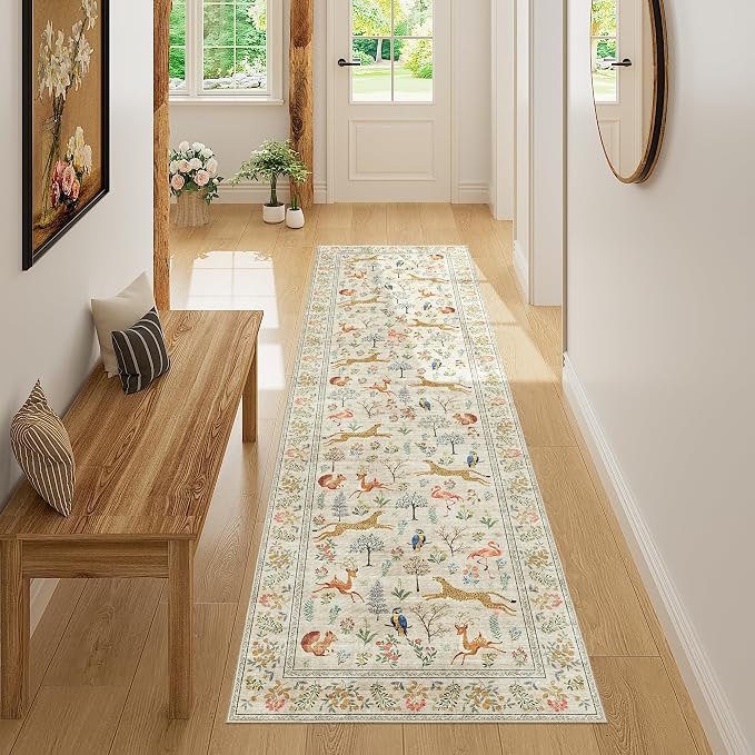 DUKINO Runner Rug, 2x7 Washable Kitchen Rugs by DUKINO
