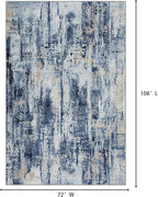 6x9 Area Rugs Washable Rug: Large Modern Abstract Living Room Rug Soft - Image 2