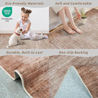 4x8 Washable Indoor Entryway Rug Non-Slip Rubber Backed Floor Mat - Image 6