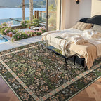 jinchan Zenith Floral 8x10 Area Rugs Soft Low-Pile Living Room Rug Machine - Image 3