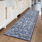 KILOCOCO Hallway Runner 2x5 Printed Vintage Floral Washable Kitchen Runner Rug by Kilococo