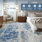 10x14 Area Rugs for Living Room Rug Washable: Abstract Large Rug Indoor Modern - Image 2