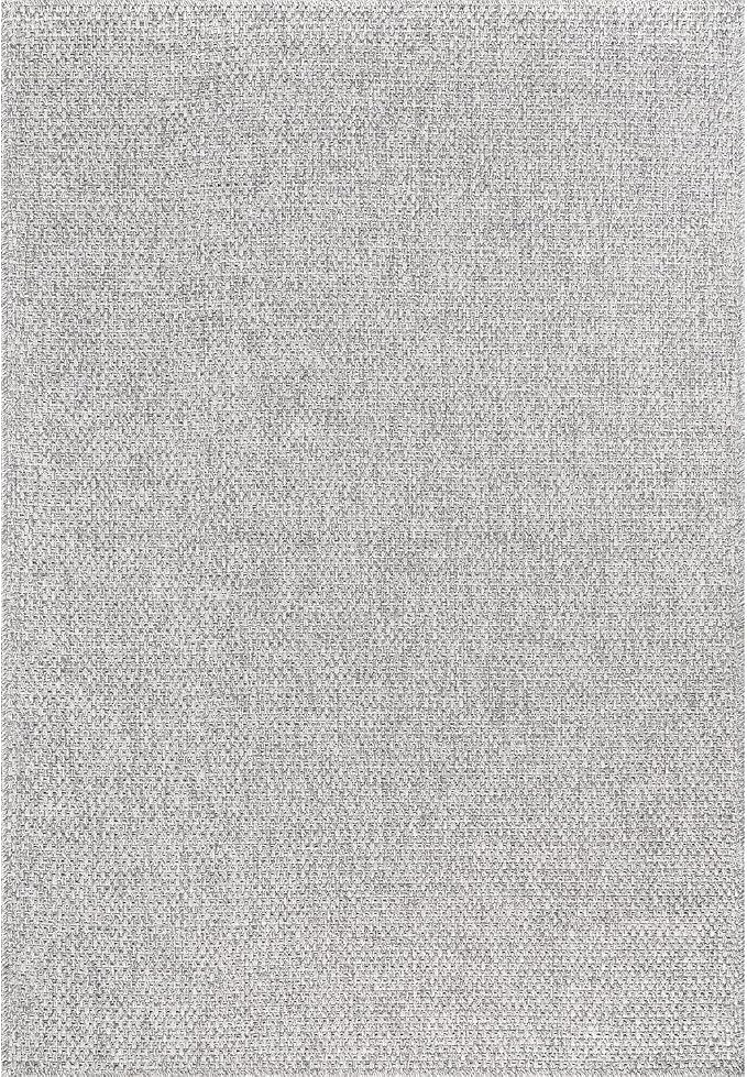 CAMILSON Easy Jute Rug 8x10, Indoor Outdoor Grey Color Area Rugs - Image 3