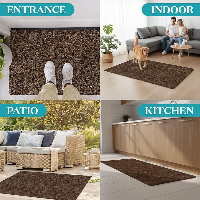 Premium Microfiber Indoor Door Mat – 36"x60" Washable Entry Mat, Waterproof - Image 6