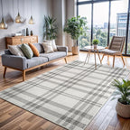 CAMILSON Easy Jute Rug 5x7, Indoor Outdoor Off-White Color Fiber Area Rugs - Image 6