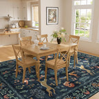 DUKINO 8x10 Rug, Washable Animal Living Room Rug - Image 6