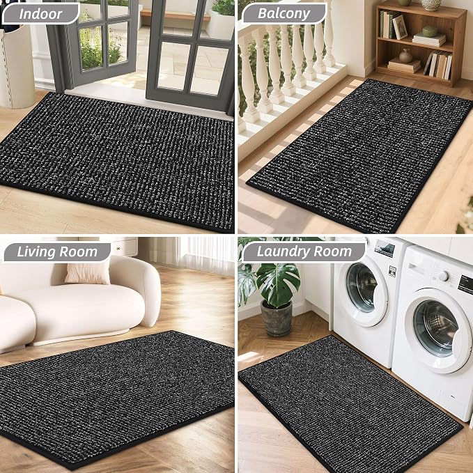 BEQHAUSE Dirt Trapper Door Mat 32" x 48", Non-Slip Washable Doormats Entrance - Image 8