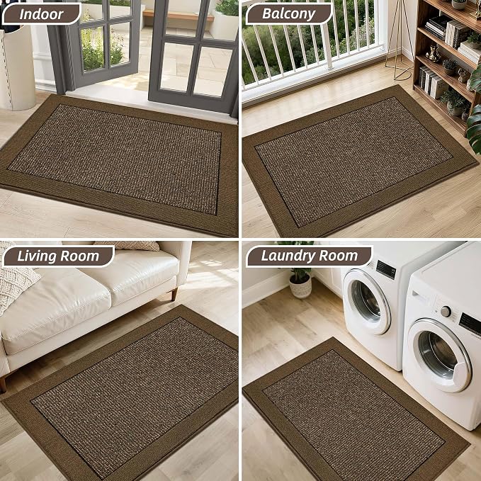 BEQHAUSE Indoor Door Mat 20" x 32", Dirt Trapper Door Mats Non-Slip Entryway - Image 8