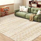 Miukiki 6x9 Area Rug for Living Room Moroccan Washable Rugs Non Slip Indoor by Miukiki