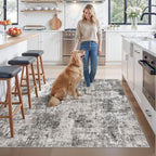 ZHXXUJ Washable 6x6 Square Area Rug – Non Slip Modern Abstract - Image 3