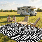 Smiry Outdoor Rug 5x8 ft, Waterproof Reversible Plastic Straw Rugs, Outdoor - Image 2