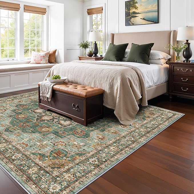 TOPRUUG Green Living Room Rug - Image 4
